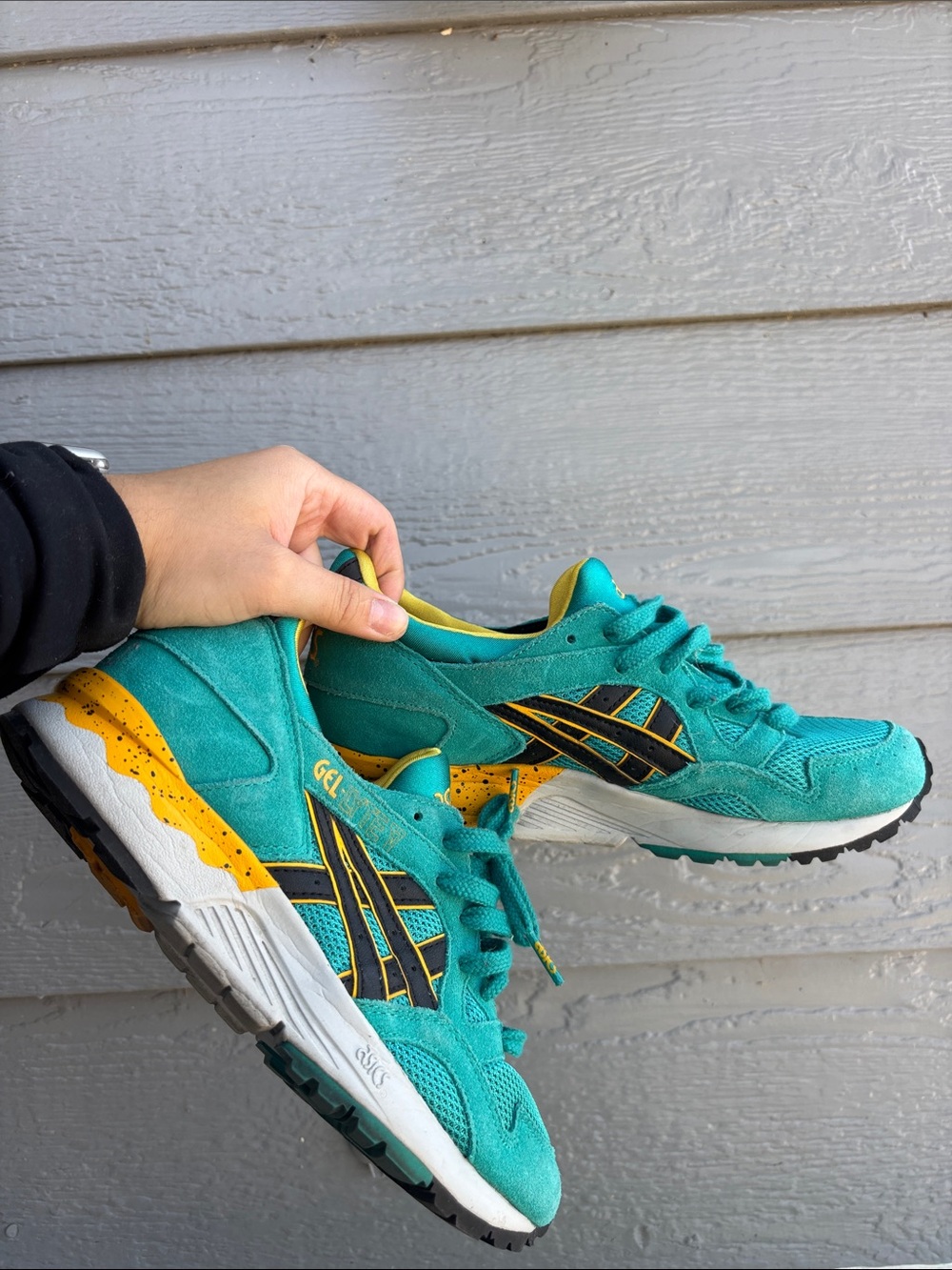 ASICS Kids' Teal & Yellow Accent GEL Sneakers